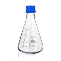 Erlenmeyer flasks with screw closure