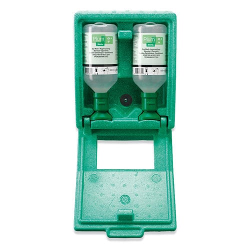 Eye wash station Wall box with 2 bottles