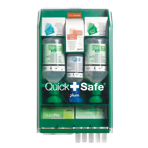 QuickSafe Scatola di pronto soccorso per il lavaggio degli occhi completo QuickSafe Complete