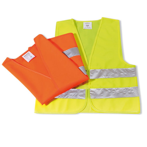 Safety vest two reflective strips