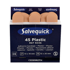 Navulverpakking Salvequick® Pleister Plastic, waterbestendig
