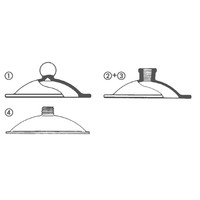 Desiccator lid DURAN® Mobilex with GL 32 screw thread