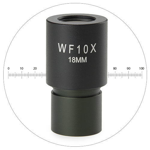 WF 10x / 18 mm Okular mit Mikrometerskala
