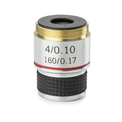 Achromatisches 4x / 0,10 Objektiv