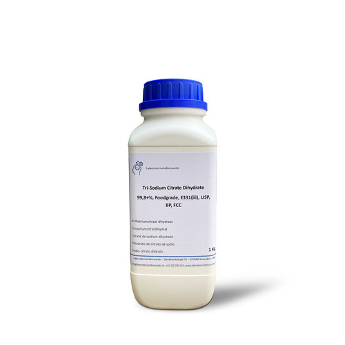 Citrate de tri-sodium dihydraté 99,8+%, qualité alimentaire, USP, BP, FCC