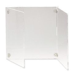 Protective screen with side panels