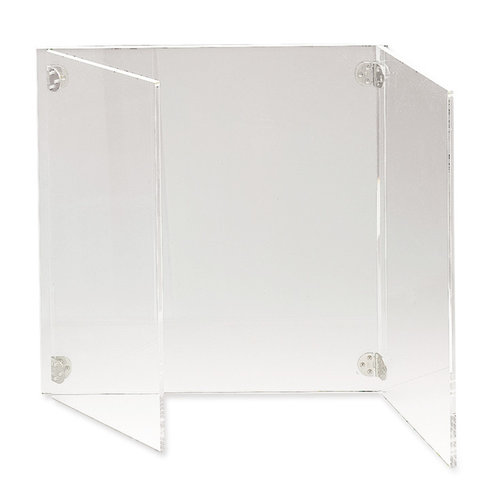 Protective screen with side panels