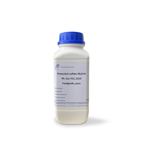 Sulfato de potasio 99 +%, Foodgrade,Ph. Eur, E515