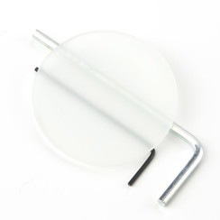 White frosted glass