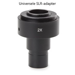 Adaptateur SLR universel avec objectif 2x intégré pour tube standard Ø 23,2 mm. Nécessite un adaptateur T2