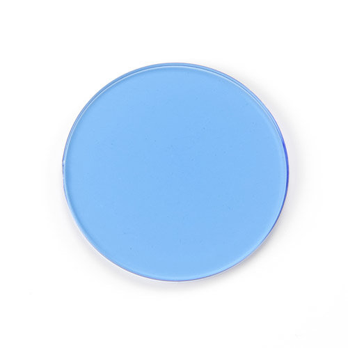 Filtre plexiglas bleu Ø 32mm diamètre