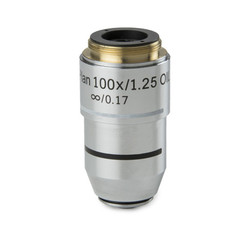 Objetivo corregido al infinito de inmersión en aceite Plan S100x / 1.25