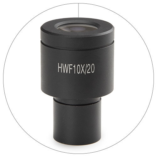 HWF 10x / 20 mm eyepiece with pointer for bScope for Ø 23.2 mm tube