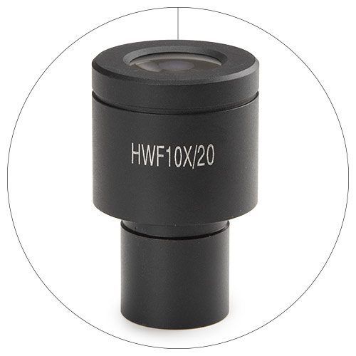 Ocular HWF 10x / 20 mm con puntero para bScope para tubo de Ø 23,2 mm