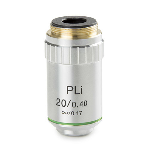 Plan PLi 20x/0,40 oneindig gecorrigeerd IOS objectief. Werkafstand 8,8 mm