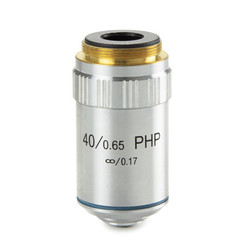 E-Plan fase EPLPHi S40x / 0.65 objetivo IOS corregido al infinito. Distancia de trabajo 0,78 mm