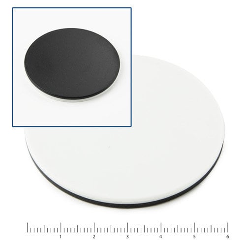 Plato objeto blanco / negro, Ø 60 mm