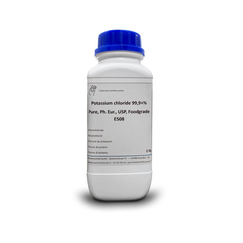 Potassium Chloride 99.9 +% pure, Ph. Eur., USP, food grade
