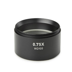 Lente adicional 0,75x, distancia de trabajo 114 mm