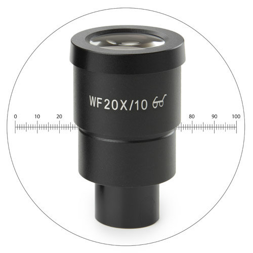 HWF 20x / 10 mm Okular mit Mikrometer