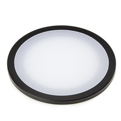 Standard-Plexiglas-Objektplatte, matt, mit schwarzem Rand