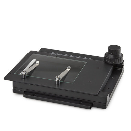 Table 180 x 155 mm avec table croisée 75 x 55 mm intégrée et plaque en verre transparent