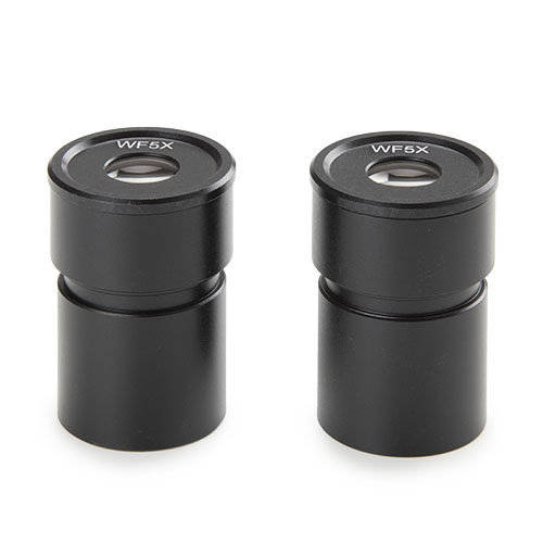 Pair of wide field eyepieces WF 5x / 22 mm
