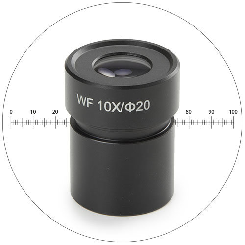 Micrometer eyepiece WF 10x / 20 mm