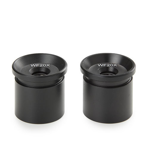 Pair of wide field eyepieces WF 20x / 10 mm