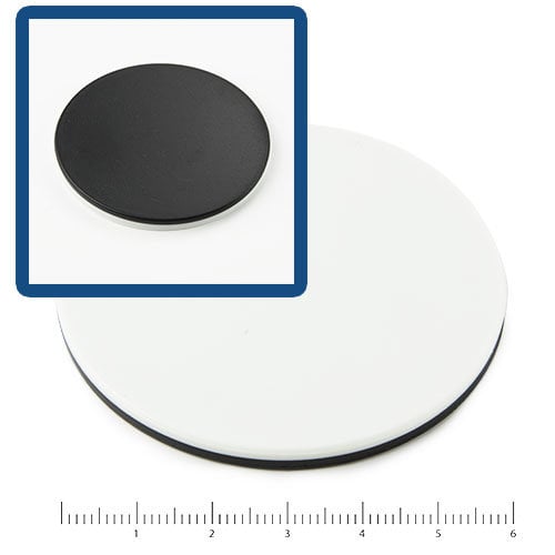 Zwart/wit objectplaat, 60 mm diameter