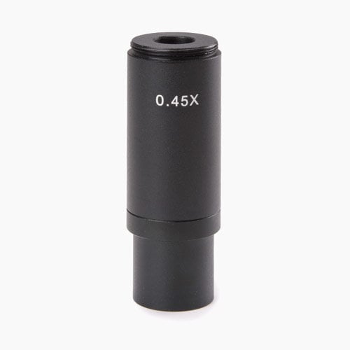 C-ring adapter met 0,5x objectief voor standaard Ø 23,2 mm tubus en 1/2" inch camera sensor