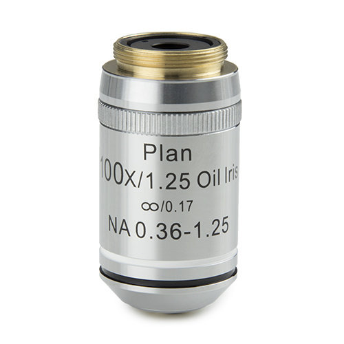 Plan PLi S100x / 1.25 IOS infinity corrected objective with integrated iris diaphragm