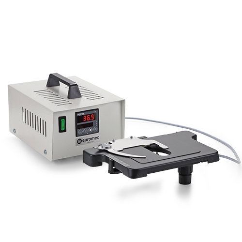 Heating table with PID controller up to 50 ° C. Only supplied with a new iScope microscope