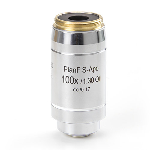 Planen Sie ein halbapochromatisches Fluarex PLFi APO S100x / 1,25 unendlich korrigiertes Objektiv mit einem Arbeitsabstand von 0,15 mm
