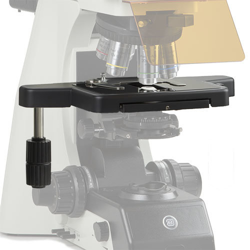 Option pour scène gaucher avec verre saphir. Uniquement avec les nouveaux microscopes Delphi-X Observer (DX.xx5x-xxx / LS)