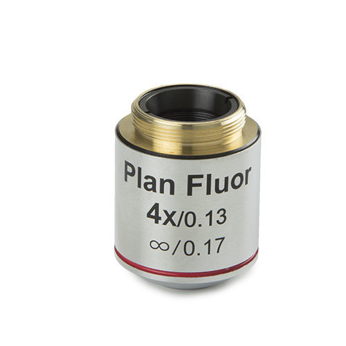 Piano semi apocromatico Fluarex PLF 4x / 0,13 oneindig gecorrigeerd IOS objectief