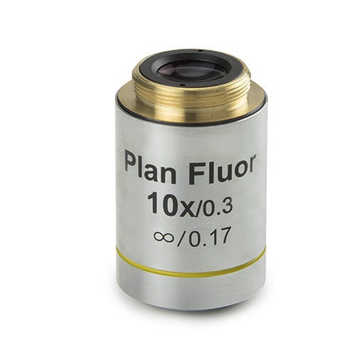 Plan semi apochromatisch Fluarex PLF 10x/0,30 oneindig gecorrigeerd IOS objectief