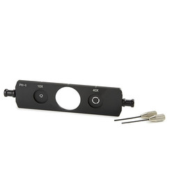 Diapositiva de contraste de fase con fases para los objetivos de fase del plan PLPH 10x y S40x
