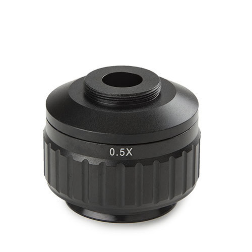 Fotoadapter con obiettivo 0,5x per Oxion (versione 2) e Oxion Inverso omkeermicroscopen e fotocamera da 1/2 pollice con C-ring