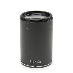 Plan Apochromatisch 2,0 x objectief voor de DZ serie. Werkafstand 33 mm. Wordt onder een DZ zoom module gemonteerd
