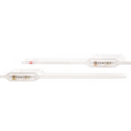 Volumetric pipettes, Class B.