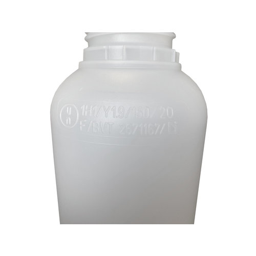 Gefluoreerde HDPE fles met UN-keur