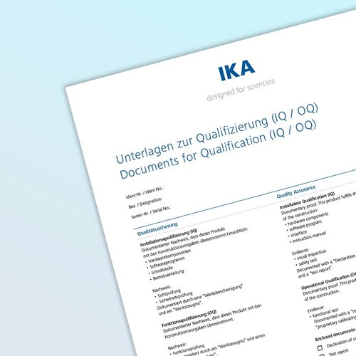 Documents for Qualification (IQ/ OQ) LAB
