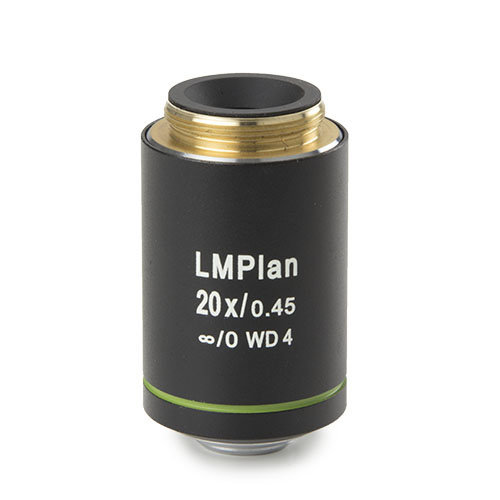 Infinity plan PL-M 20x/0.40 IOS objective. Working distance 7.8 mm. No coverglass correction