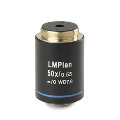 Infinity plan semi apochromatic PL-M 50x/0,55 IOS objective. Working distance 7.9 mm.