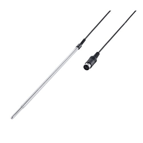 Temperature sensor, glass coated