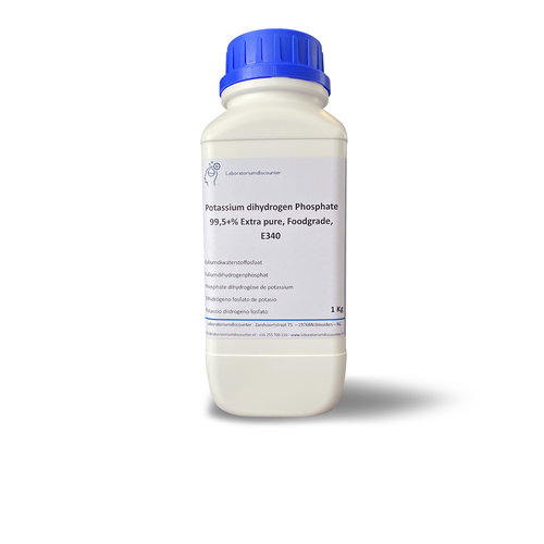 Dihidrogenofosfato de potasio 99,5 +% extra puro, grado alimenticio, E340