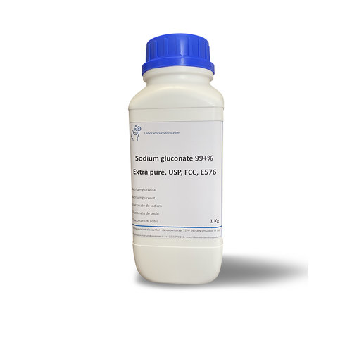 Natriumgluconaat 99+% Extra puur, foodgrade,USP, FCC, E576
