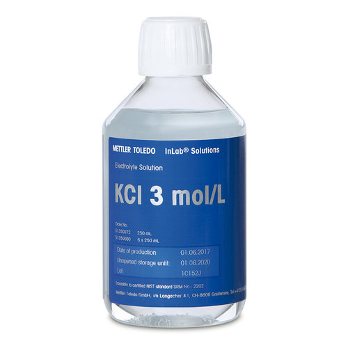 Elektrolyt KCl 3 mol/l met AgCl verzadigd