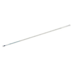 Precisiethermometer Met hoge nauwkeurigheid Met FEP-veiligheidsommanteling, 0 tot +100 °C, Verdeling: 0,1 °C, 550 mm